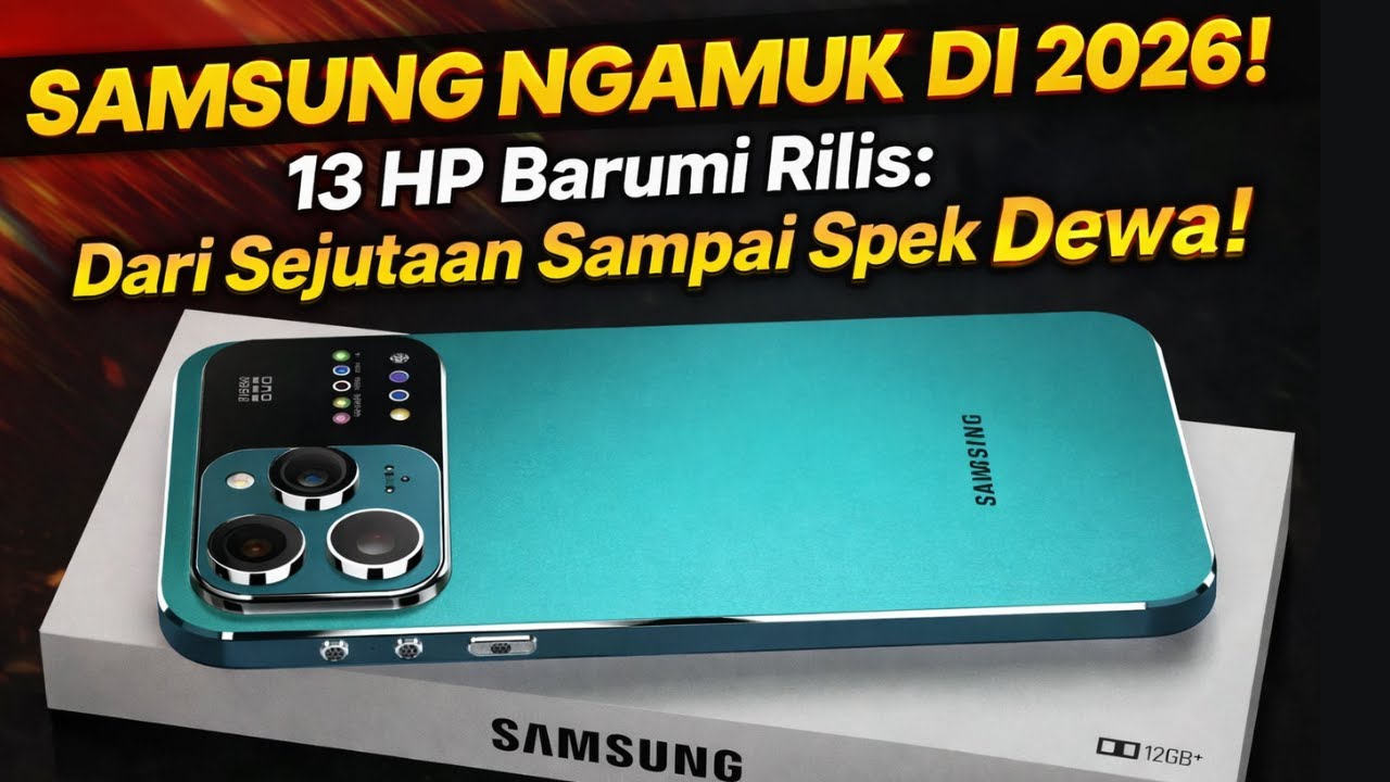 SAMSUNG NGAMUK DI 2026! 13 HP Baru Resmi Rilis: Dari Sejutaan Sampai Spek Dewa!