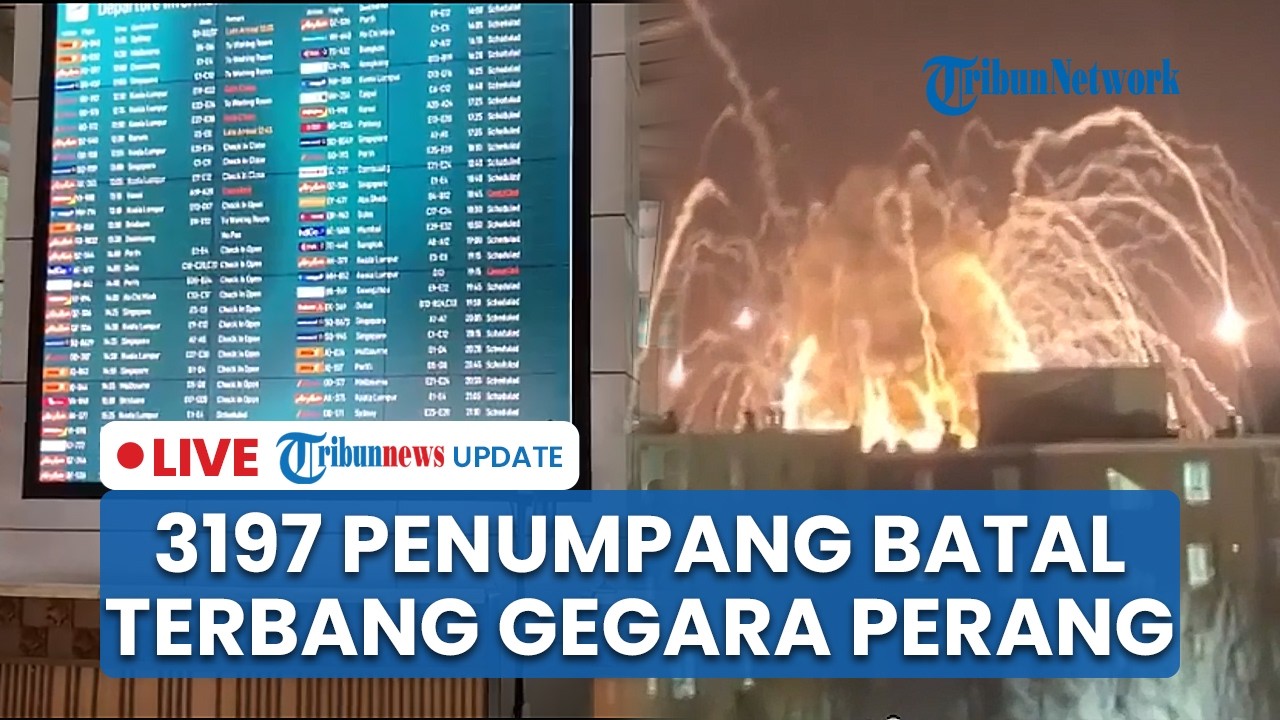 🔴LIVE: 15 Penerbangan dari Bandara Ngurah Rai Dibatalkan Imbas Perang Iran, 3197 Penumpang Terdampak