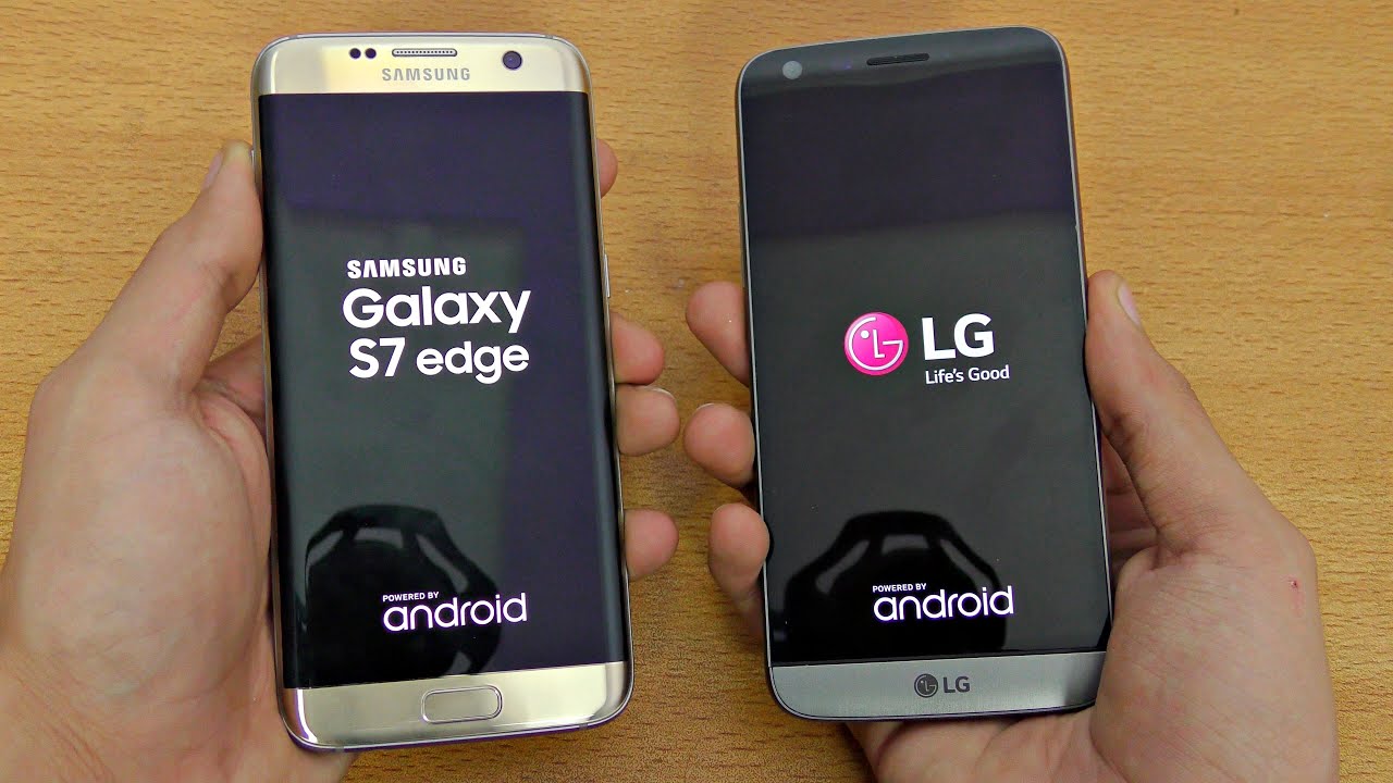 LG G5 vs Samsung Galaxy S7 Edge - Speed Test (4K)
