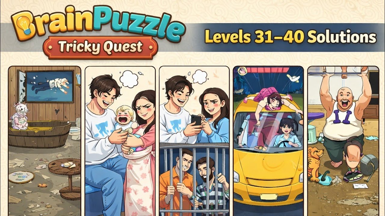 Brain Puzzle: Tricky Quest | Levels 31–40 Full Gameplay 🧠🧩
