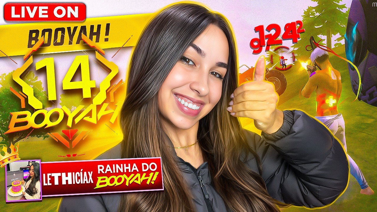 BORA AMASSAR GERAL? 😎 FREE FIRE AO VIVO 🎀LETHICIAX FF🎀