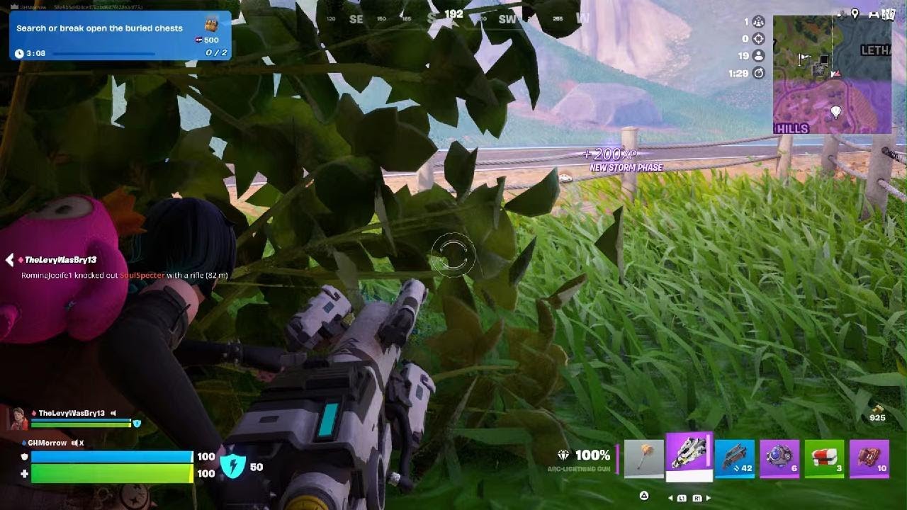 Fortnite, lucky garage takedown