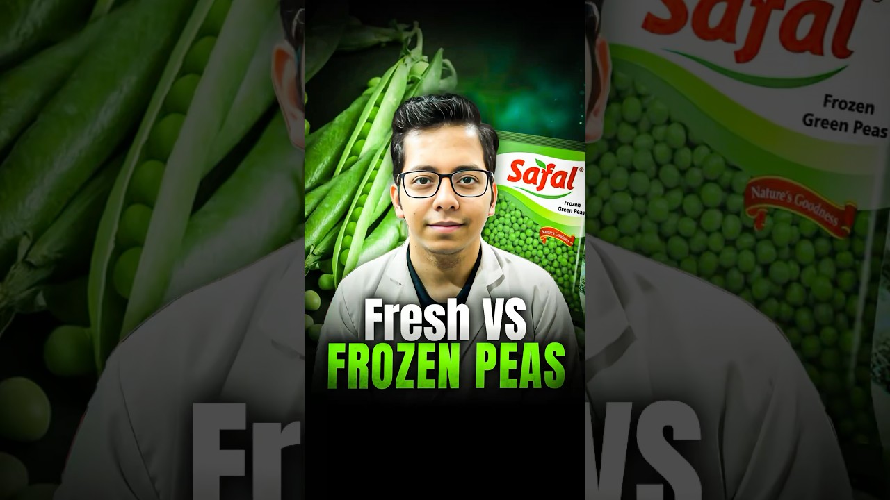 Fresh Vs Frozen Peas | Are Frozen Peas Healthy ? | Dt.Bhawesh | #diettubeindia #dietitian #shorts