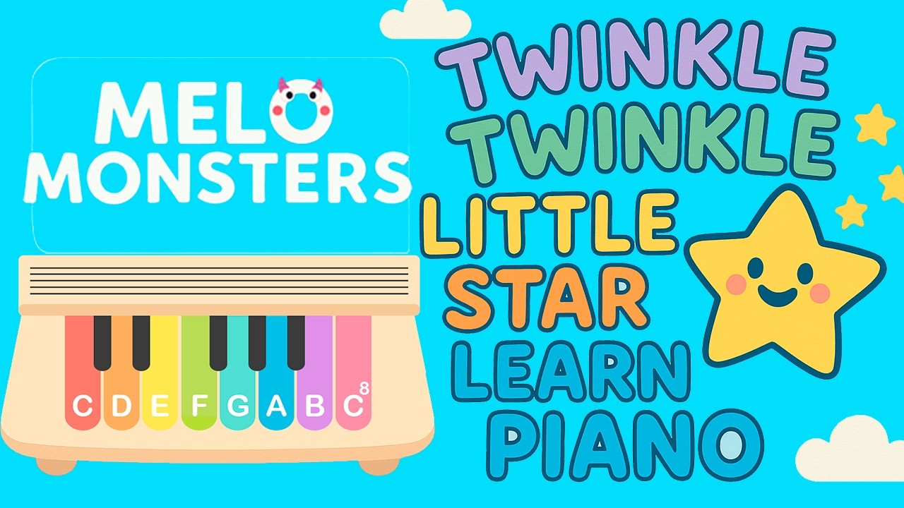 Melos Monsters Twinkle Twinkle Little Star Learn Piano for Kids