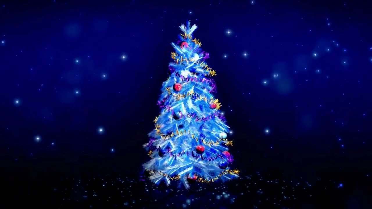 1 hour Christmas tree background - HD