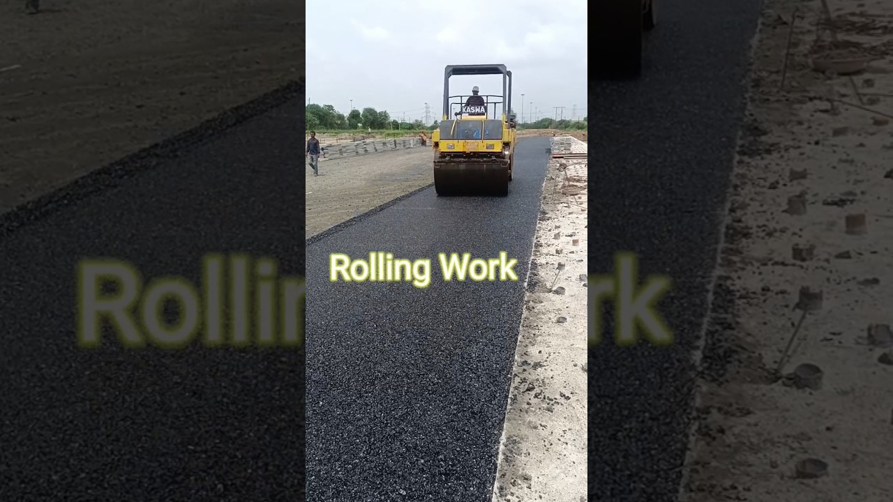 bitumen road prime coat#rolling #bitumen #paver #road #civilconstruction #construction #excavator