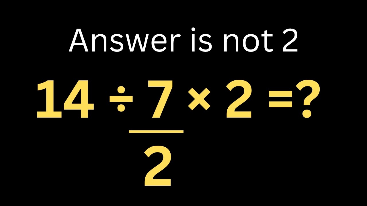 Most People Get This  Simple Math question wrong!!