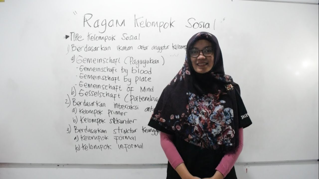 Video Pembelajaran Sosiologi Ragam Kelompok Sosial