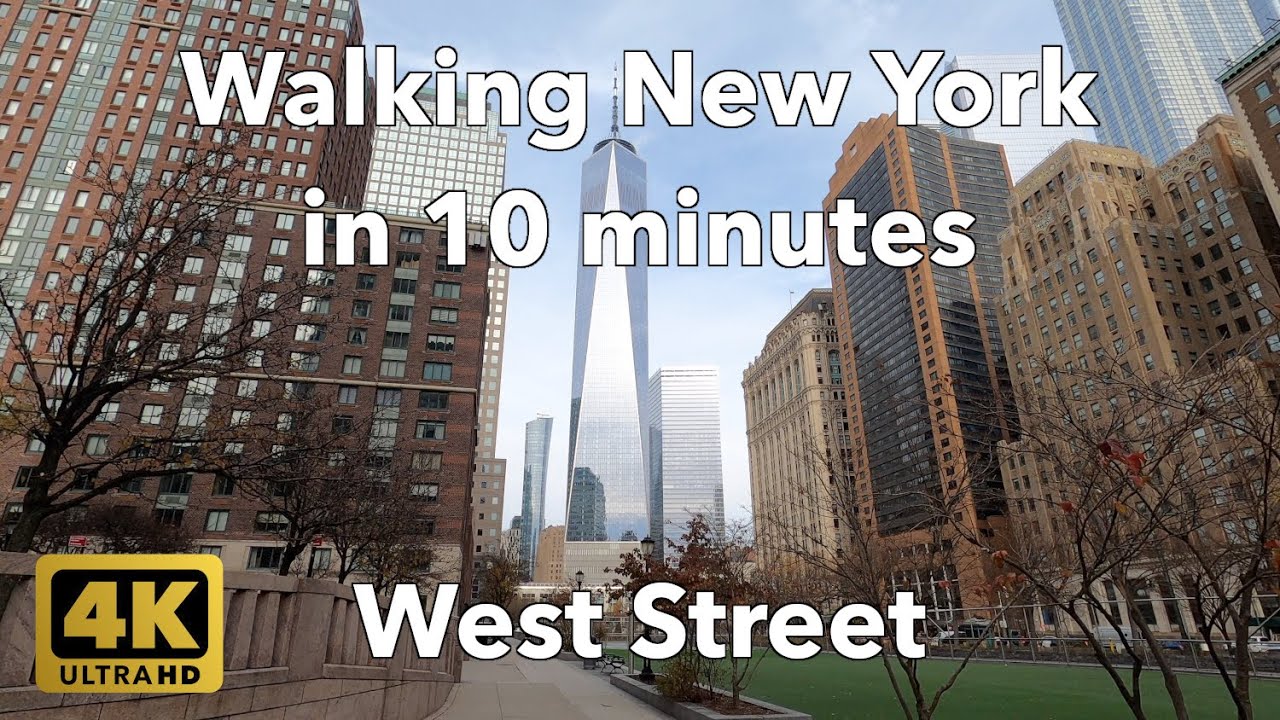 【4K】Walking New York #129 | West Street | From Rector Park to Vesey Street | Downtown Manhattan
