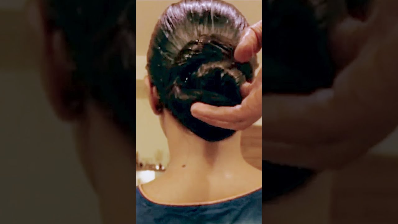 Beautiful Oily Longhair Thick mane Bun play Grabbing massaging attract Husband more