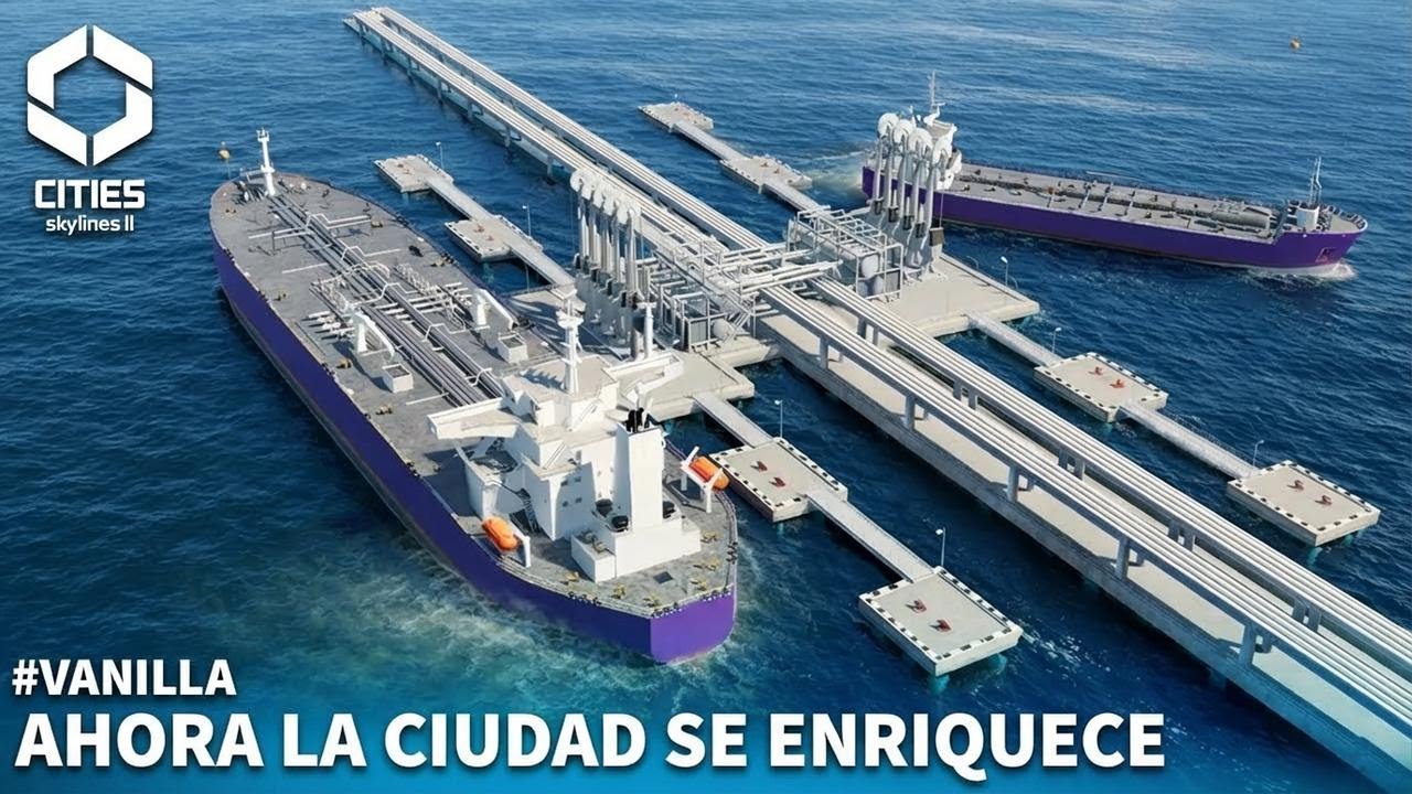 El alcalde encuentra petróleo en el mar en Cities: Skylines 2