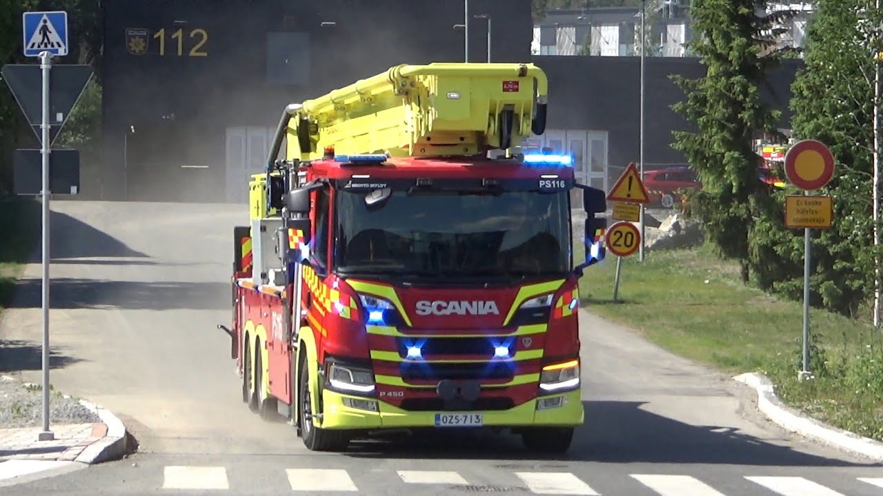 Rescue Pohjois-Savo RPS31, 101, 106 ja 113 rakennuspaloon