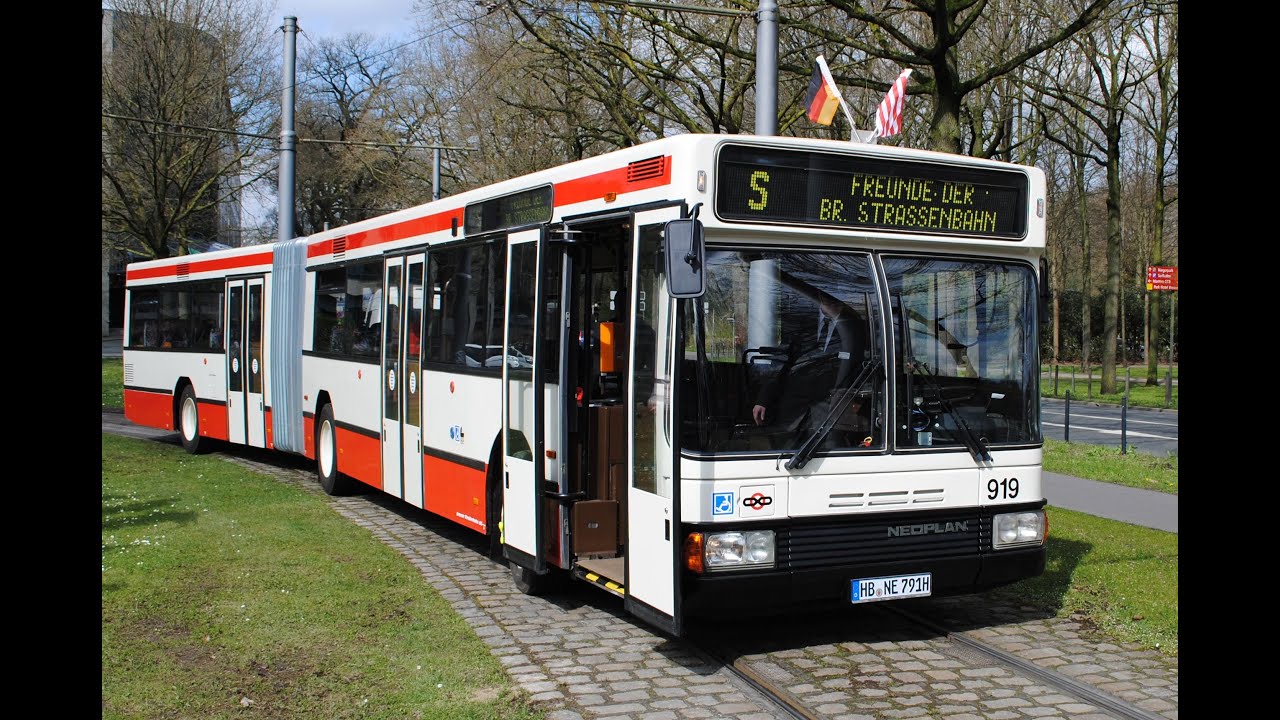 [Bremen] Museumsbus 919 – Neoplan N 4021 Baujahr 1988 – Mitfahrt- und Außenaufnahme (28.03.2024)