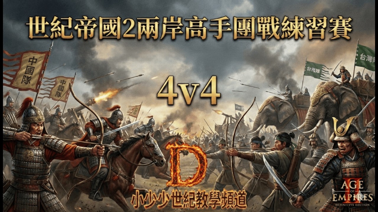 世界頂級高手表演賽  4v4  世紀帝國2 決定版   Age of Empires II: Definitive Edition