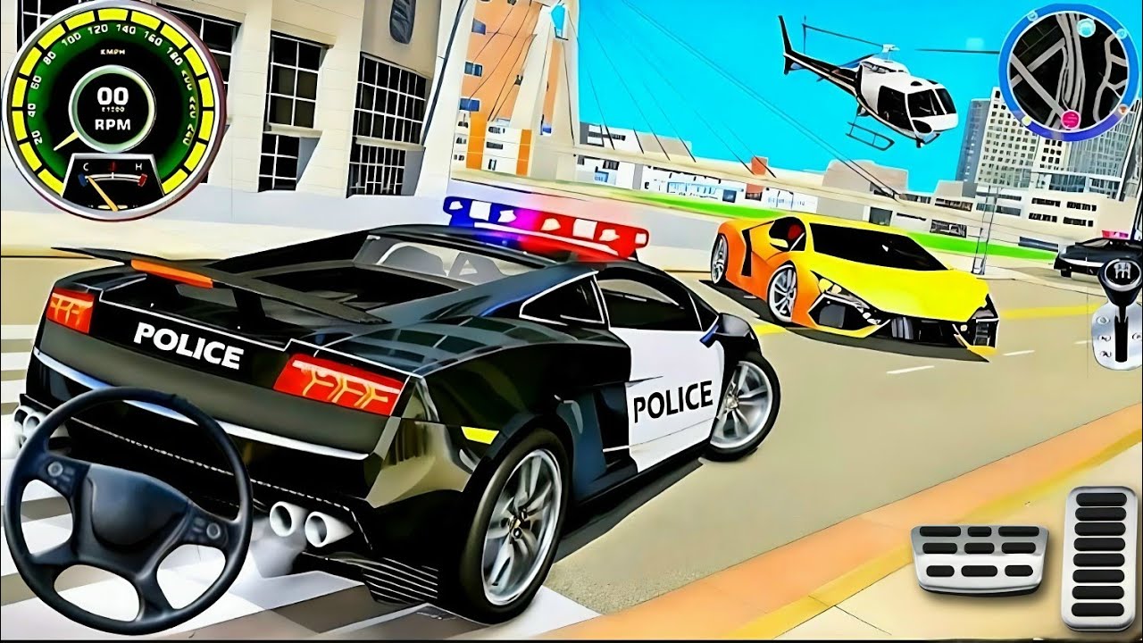🚨 Police Car Chase Simulator 3D Game - Real Cop Cars Driving Simulator 2025 - Android Gameplay