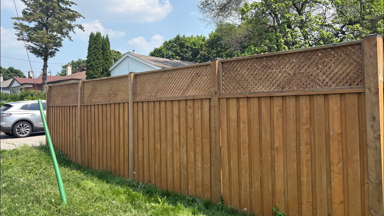 Quick Lattice Install on Existing Fence