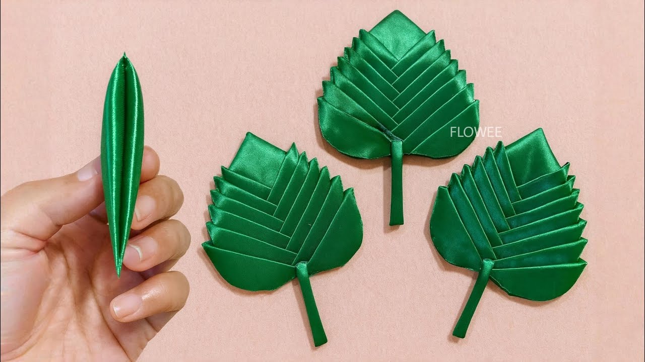 How to Make Satin Ribbon Leaf – Easy DIY for Floral Crafts