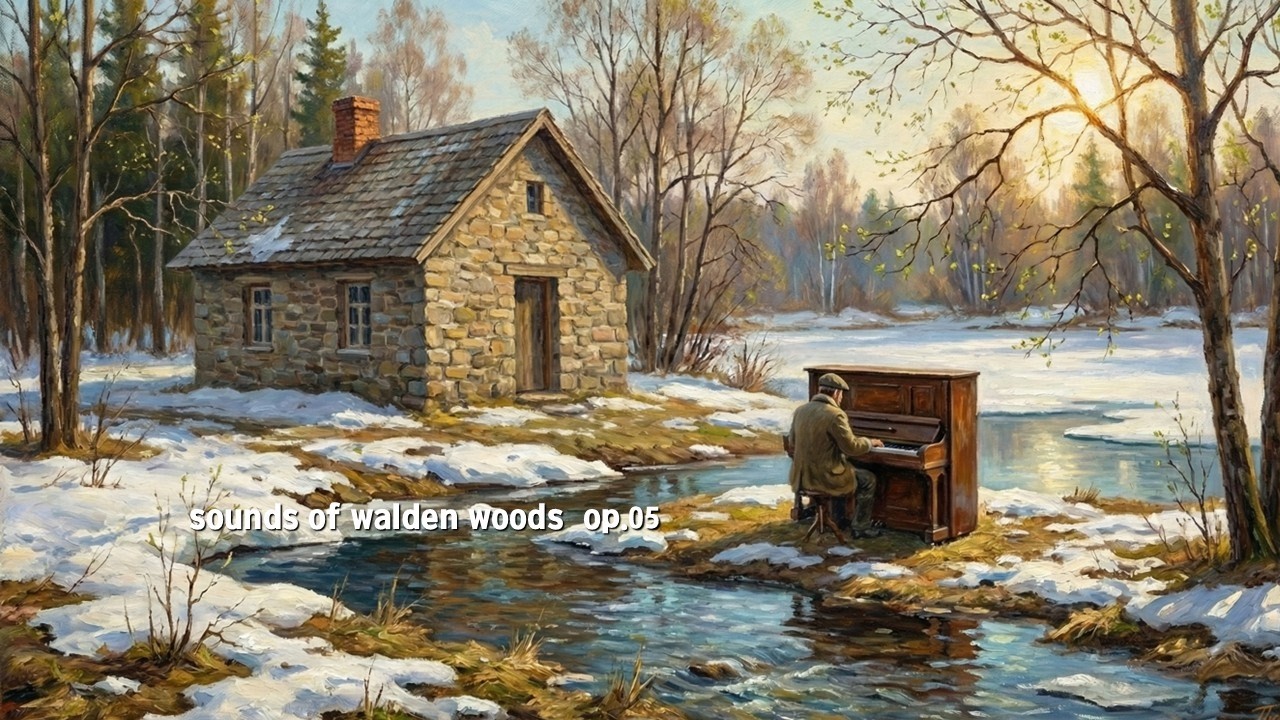 빗소리가 씻어내는 타인의 놋쇠, 그리고 내면의 산책 | 봄비의 철학 (Philosophy of Spring Rain)Sounds of Walden Woods Op.05
