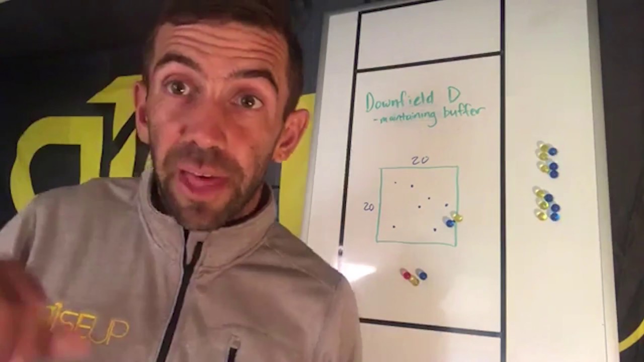 Downfield Defense Drill - Maintaining Buffer