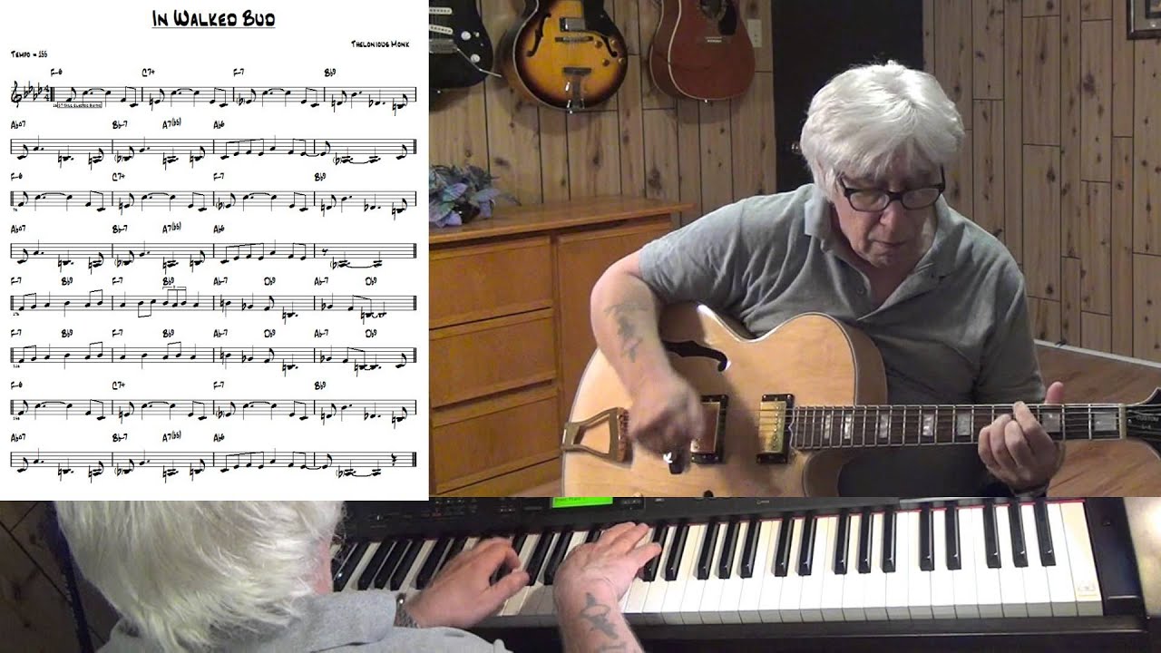 In Walked Bud - Jazz guitar & piano cover - Yvan Jacques