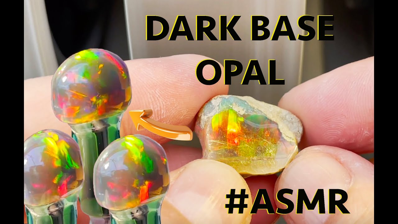 Gorgeous dark base opal cut and polish 🔥🔥🔥 #asmr video