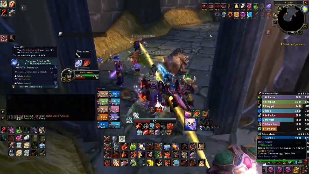 Karazhan wow TBC anniversary, les premiers raid de la Cowlab, en War Fury DPS. La mount 1st run ???