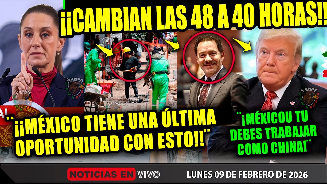SE ACABÓ! CAMBIAN 48 A 40 HORAS ¡TRUMP SE METE! CLAUDIA SHEINBAUM RESPONDE, CHINA RUSIA HOY MÉXICO