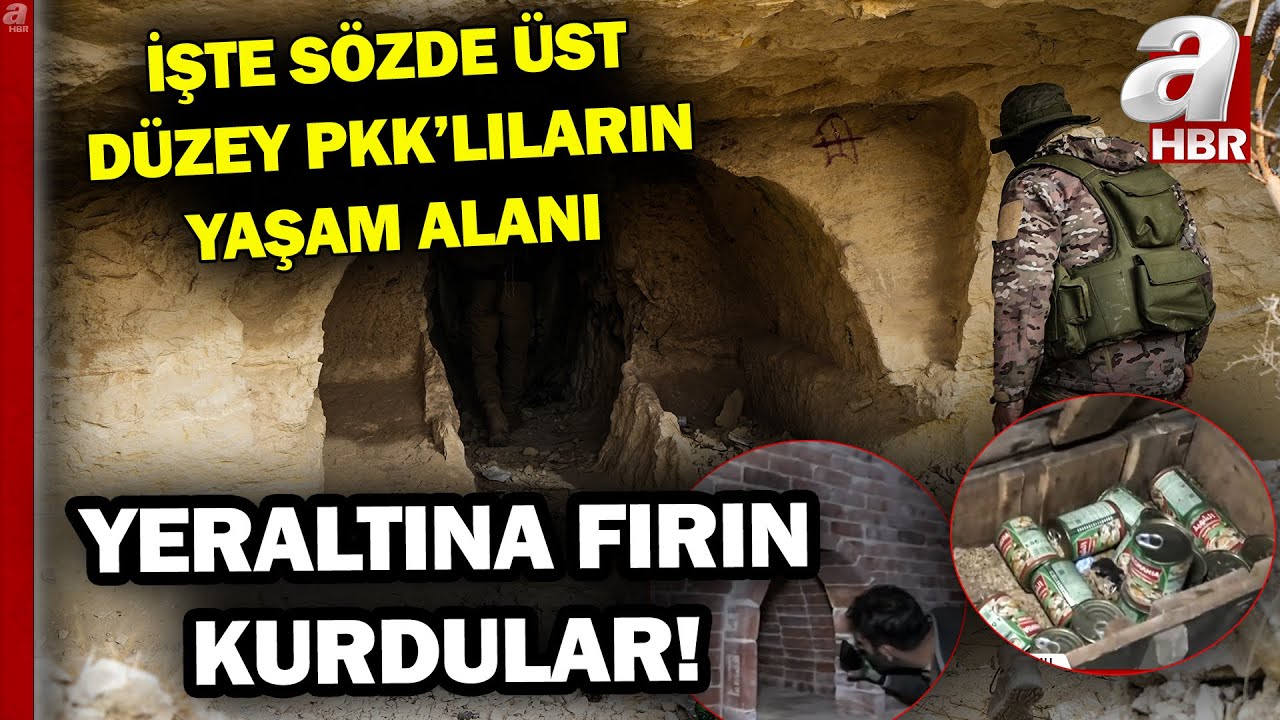 Münbiç'te Kilometrelerce Uzanan Tünel Ağı! Sözde Üst Düzey PKK'lı Yöneticilerin Yaşam Alanı