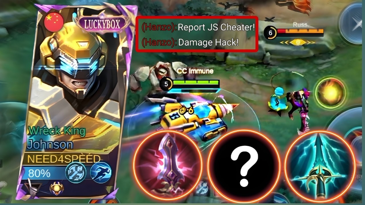 GLOBAL JOHNSON New Oneshot Build  2026 🔥//MLBB
