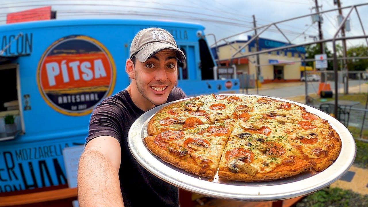 Primera Pizza Que Pruebo Con Esta Masa En Puerto Rico! 🇵🇷