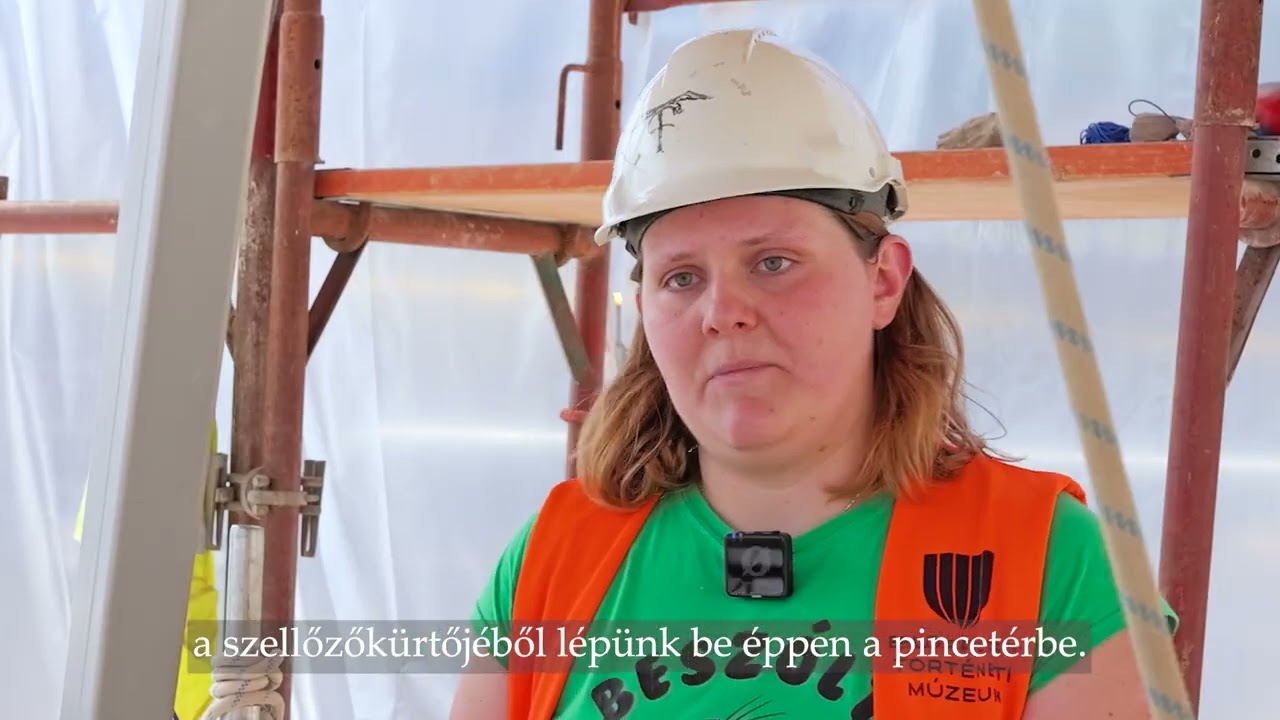 Középkori pince feltárása a Budavári Palota északi szárnyánál