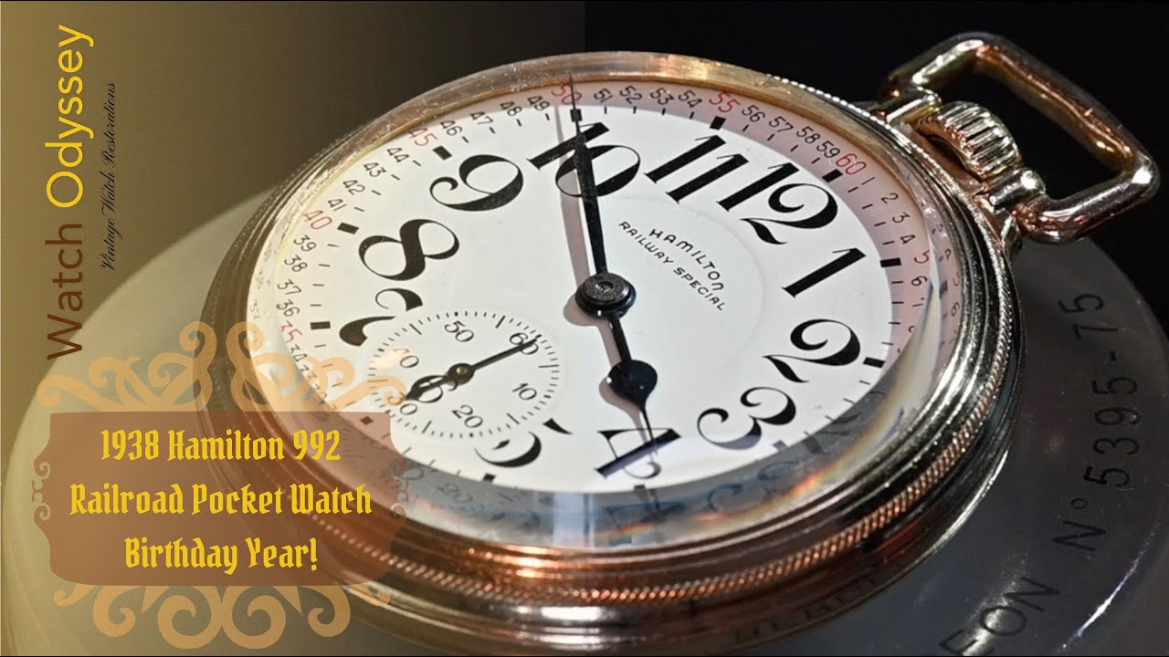 1938 Hamilton 992 Pocket Watch Restoration Birthday