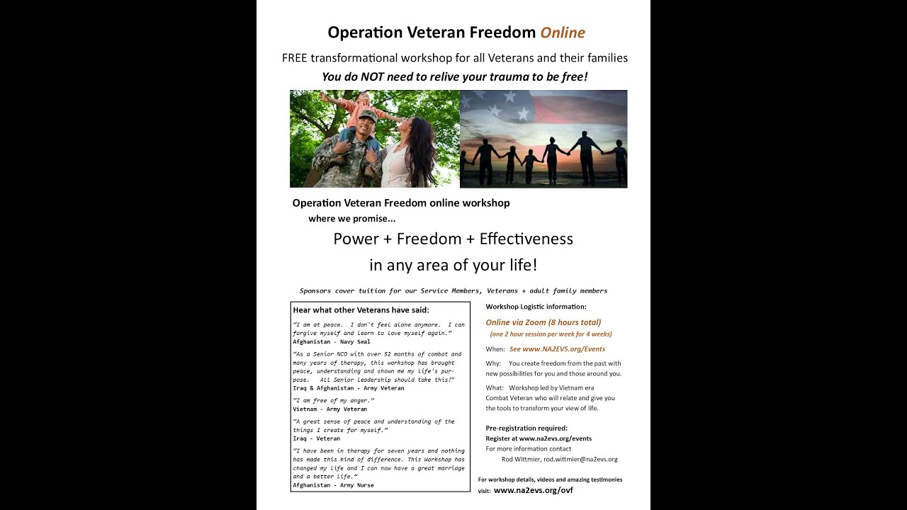 Operation Veteran Freedom (Online) Workshop animation
