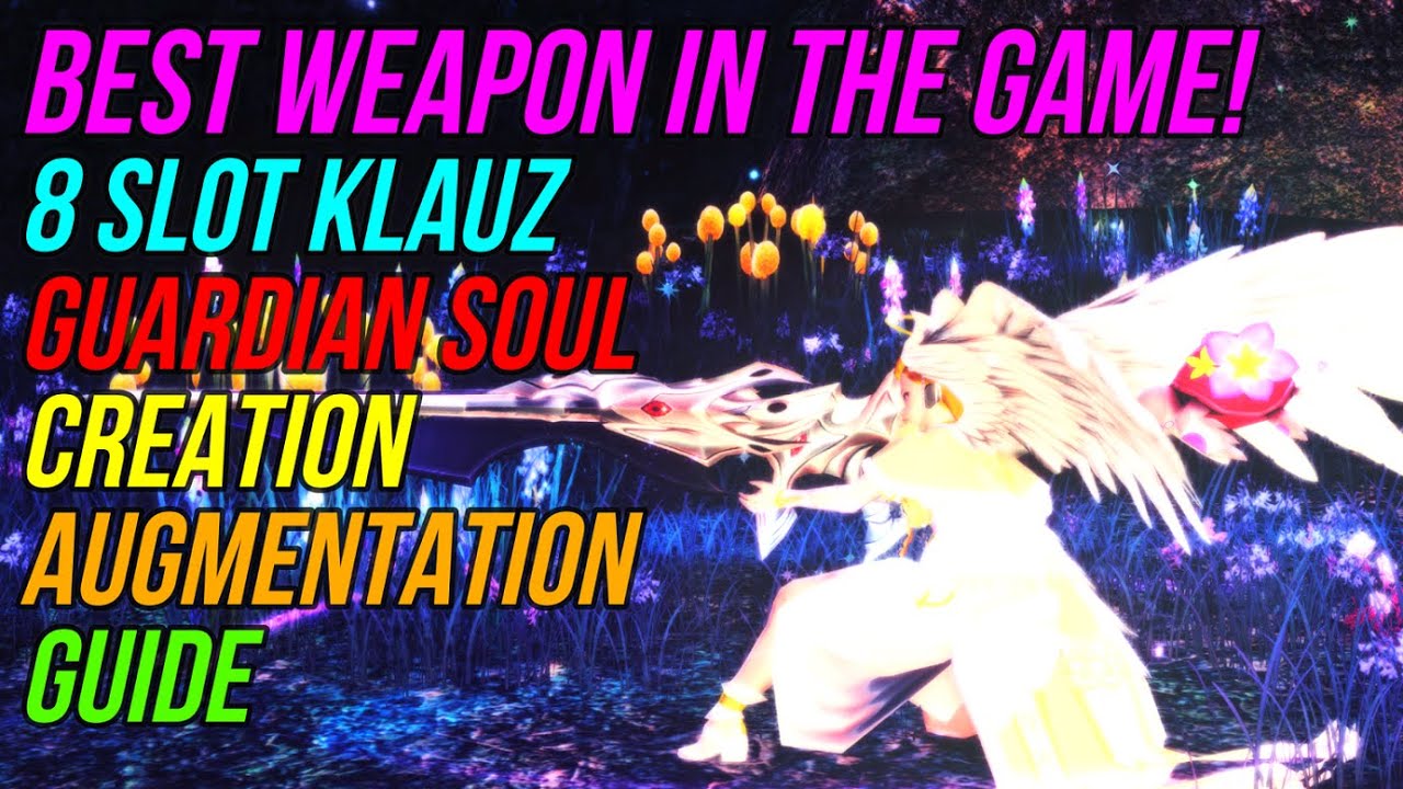 PSO2 Global: END GAME! Craft and Augment an 8 Slot Klauz Weapon with Guardian Soul [Method #1]