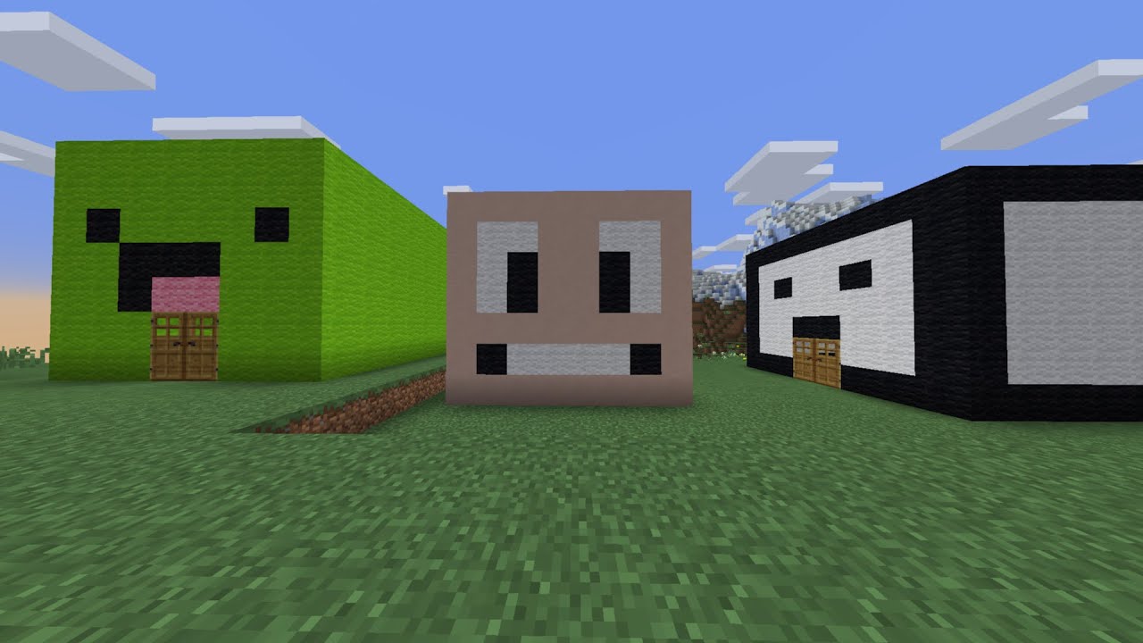 Minecraft head building Robs head from @artforkidshub @gamesforkidshub