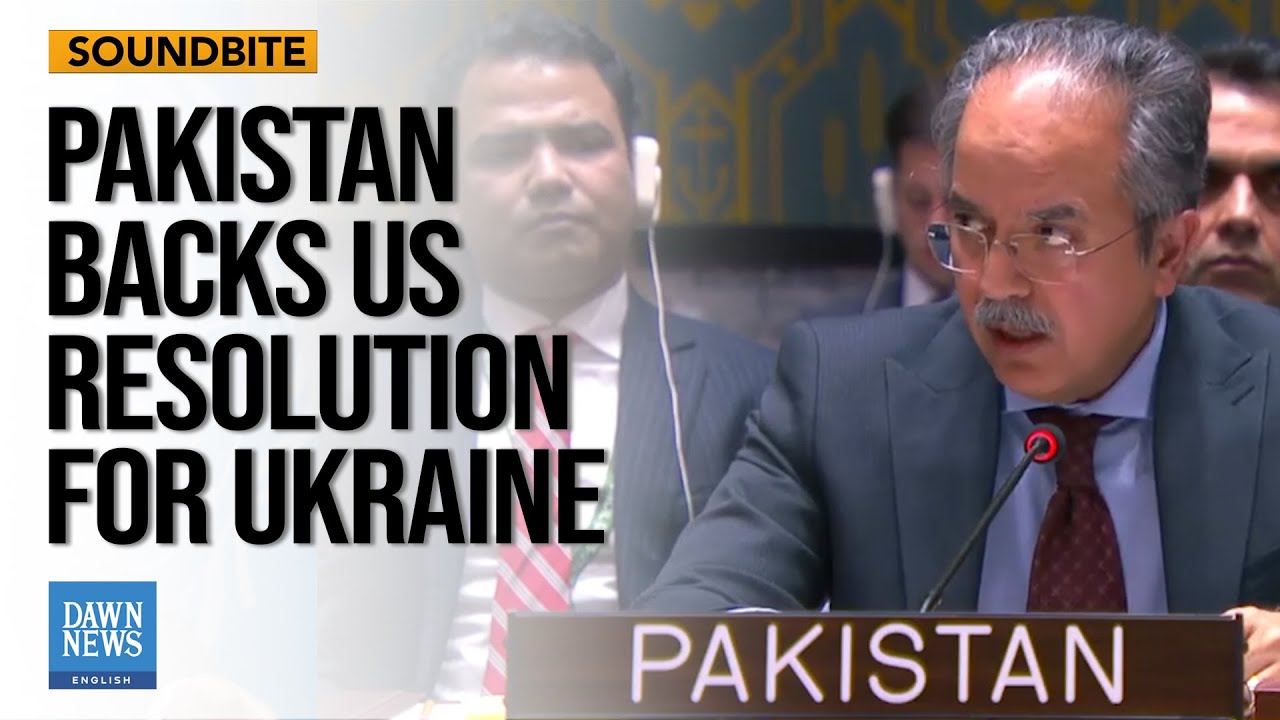 Pakistan Supports US Resolution for Ukraine in UN Security Council | Dawn News English