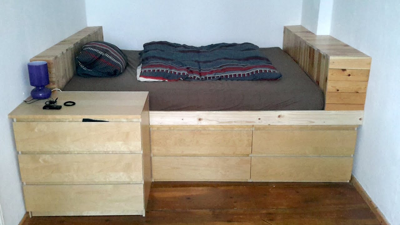 Podest und Bett mit Schubladen selber bauen: Eine Bauanleitung im Zeitraffer