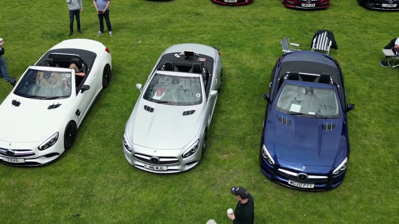 The Mercedes-Benz Club SL & SLK day 2024,  at Himley Hall near Birmingham, UK