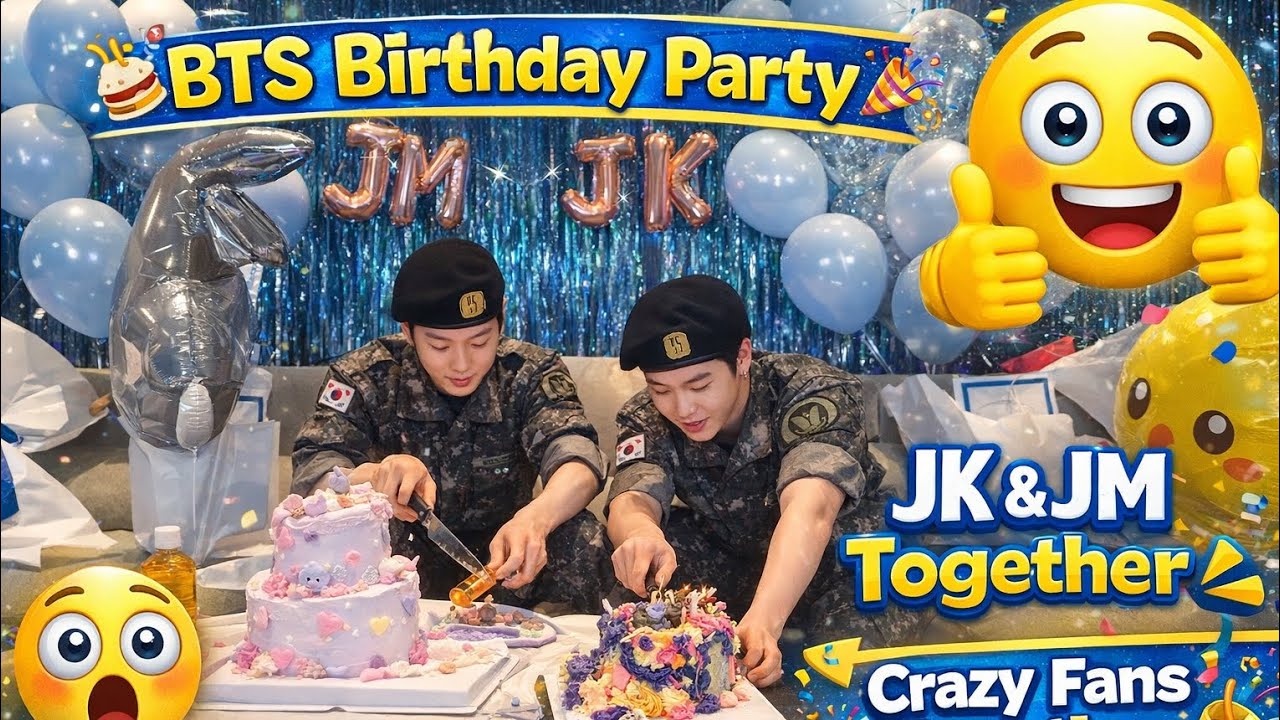 BTS JK & JM Birthday Party 🎂💜 | BTS Crazy Fans Reaction 😲 | BTS Funny Moments #subscribe #armyxbts 