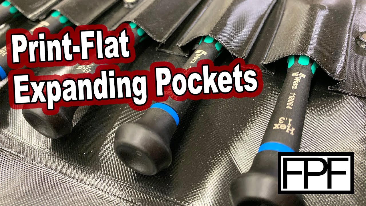 3D Printed TPU Expanding Pockets Tool Pouch