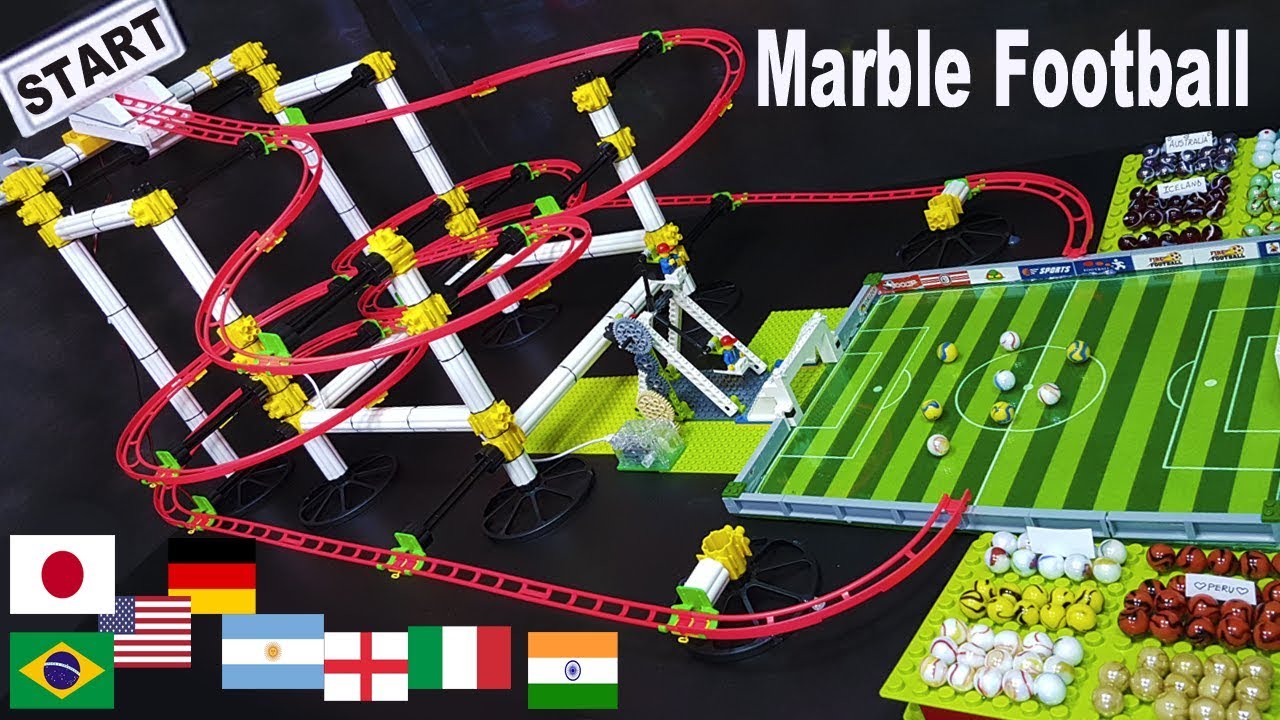 MARBLE FOOTBALL Tournament: 16 Football teams - MARBLE SOCCER Sports Tournament