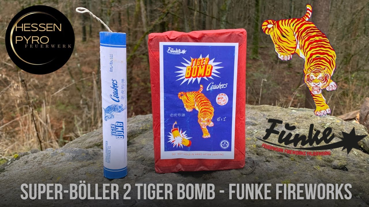 SUPER-BÖLLER 2 TIGER BOMB - FUNKE FIREWORKS 🐅🧨💥 