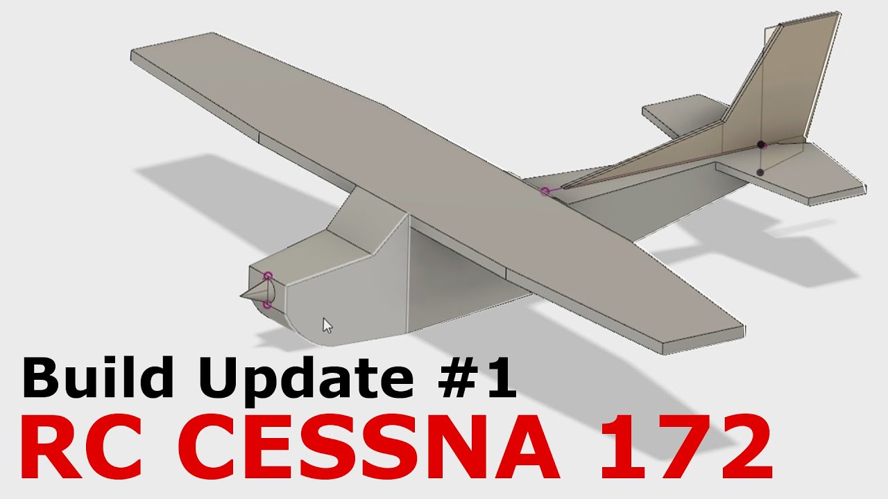 Cessna 172 Skyhawk RC airplane - Design Update PART 1