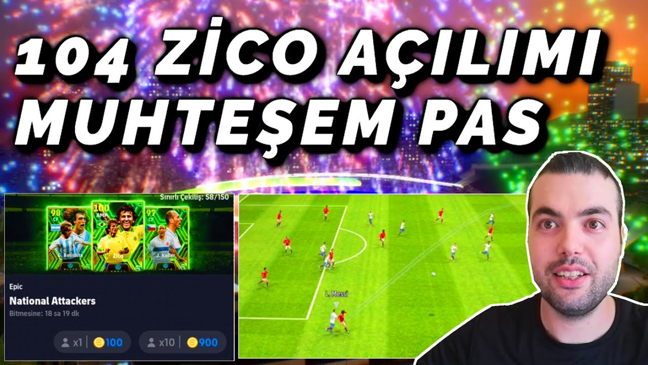 104 ZİCO AÇILIMI🔥UNUTULMAZ BİR AÇILIM OLDU YİNE😲DENEME MAÇINDA ÇOK GÜZEL ASİST eFootball 2024 Mobile