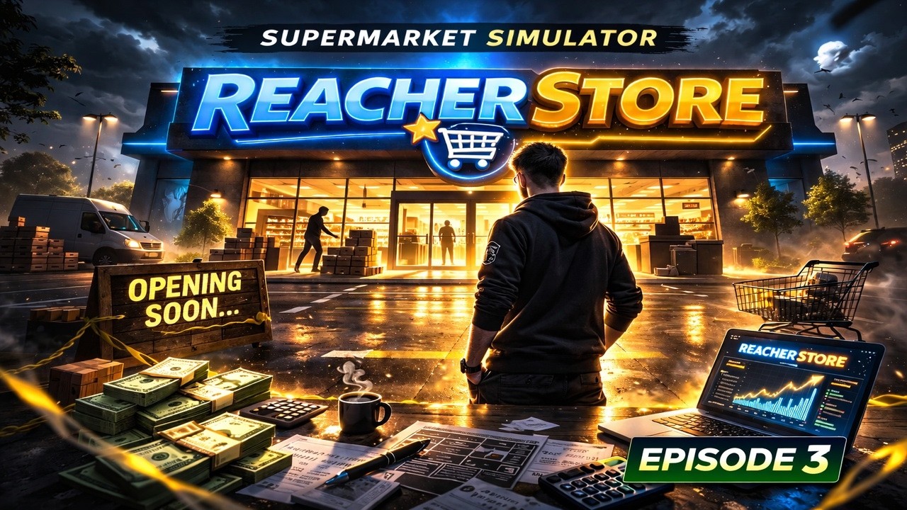 Supermarket Simulator Episode 3# We finally have a name… REACHERSTORE !