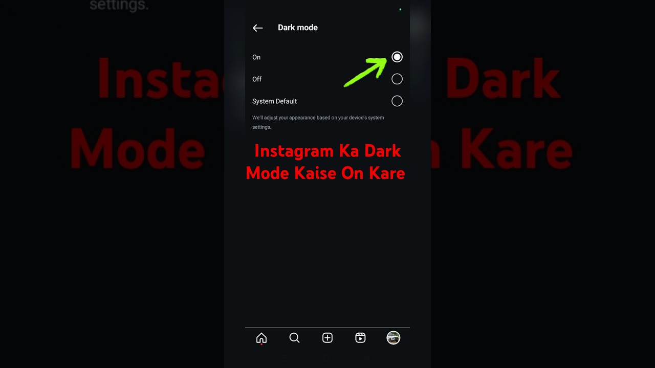Instagram Dark Mode On Kaise Kare | Instagram Ka Theme Change Kaise Kare#instagram