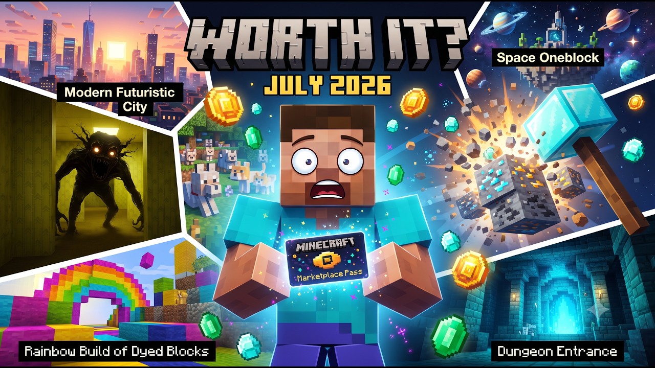 Я попробовал все НОВЫЕ дополнения Minecraft Marketplace Pass за июль 2026 года... Вот во что стои...