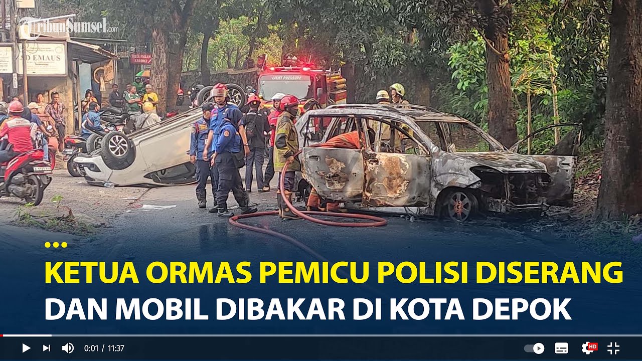 Sosok TS Ketua Ormas Pemicu Polisi Diserang Dan Mobil Dibakar di Kota Depok