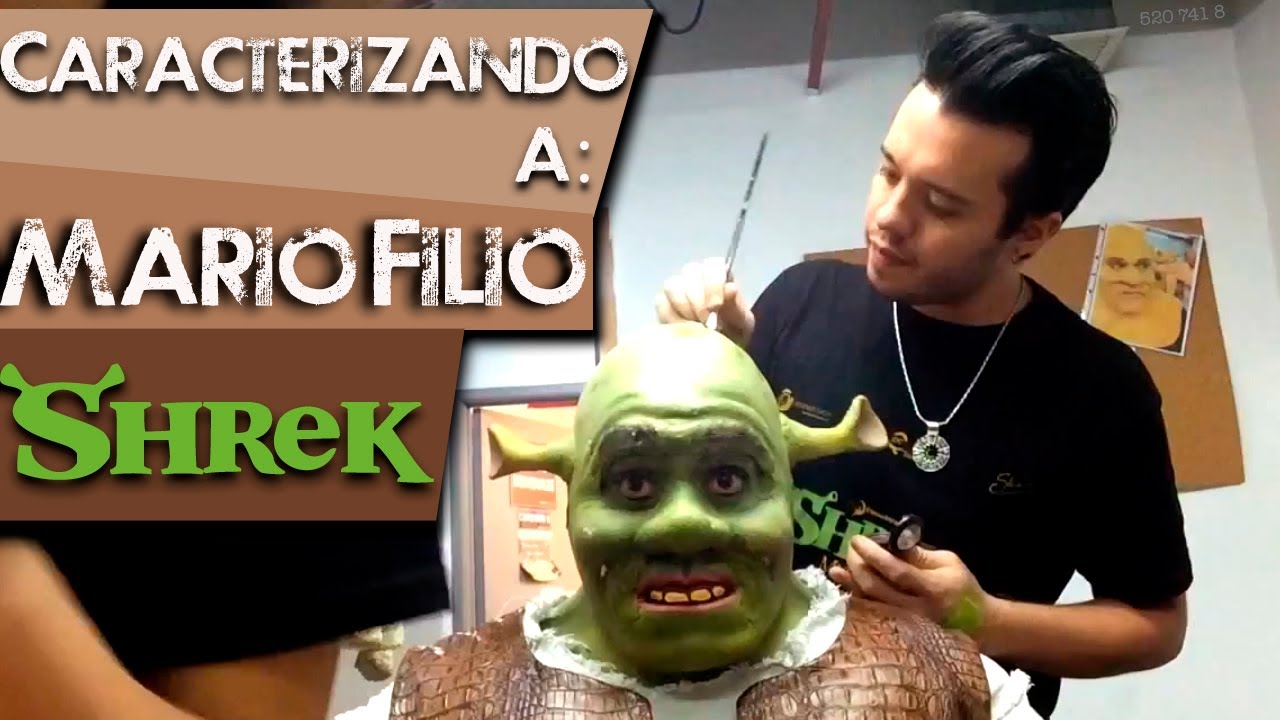 Maquillaje Shrek | Caracterizando a: Mario Filio - Shrek (Shrek el Musical, México 2014)