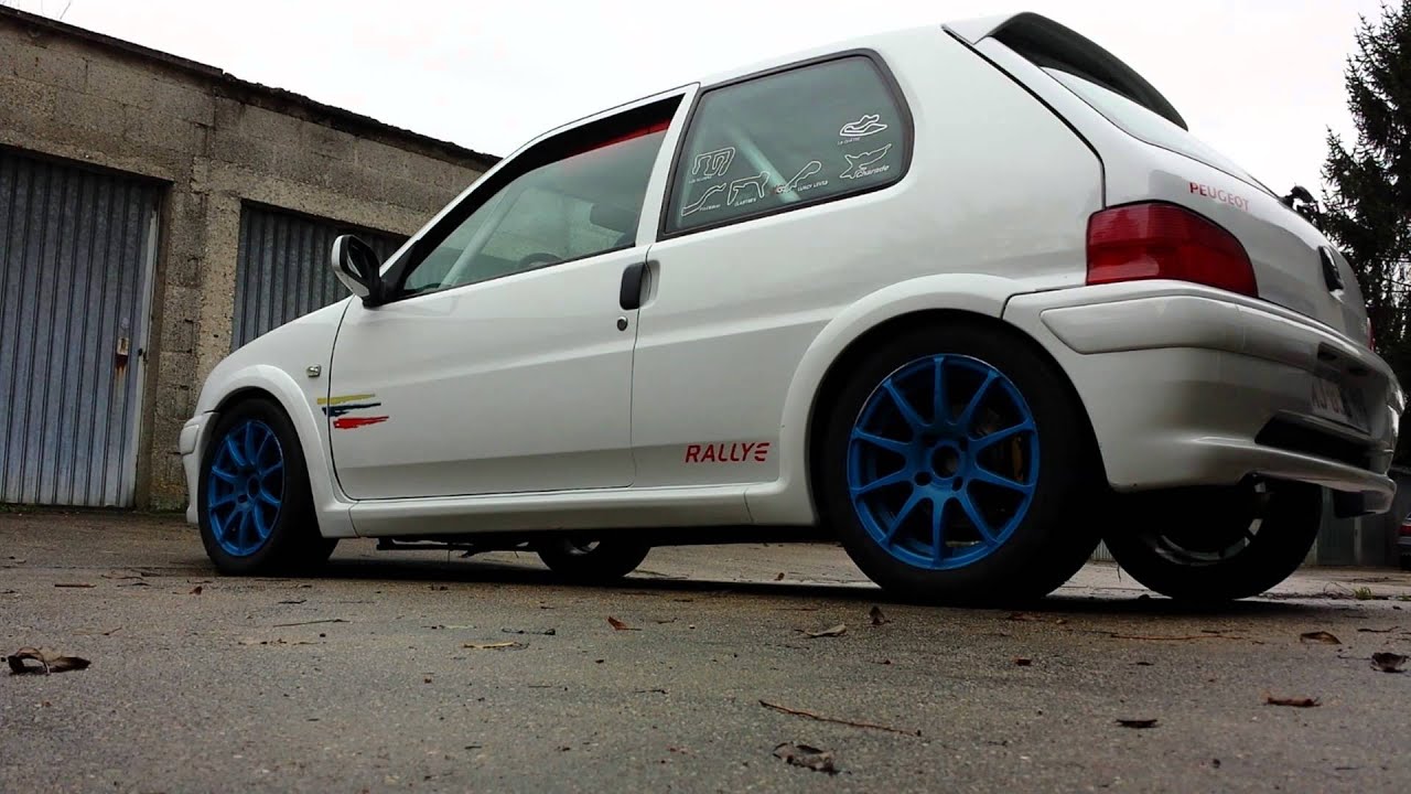 Démarrage 106 rallye 16s 175cv.